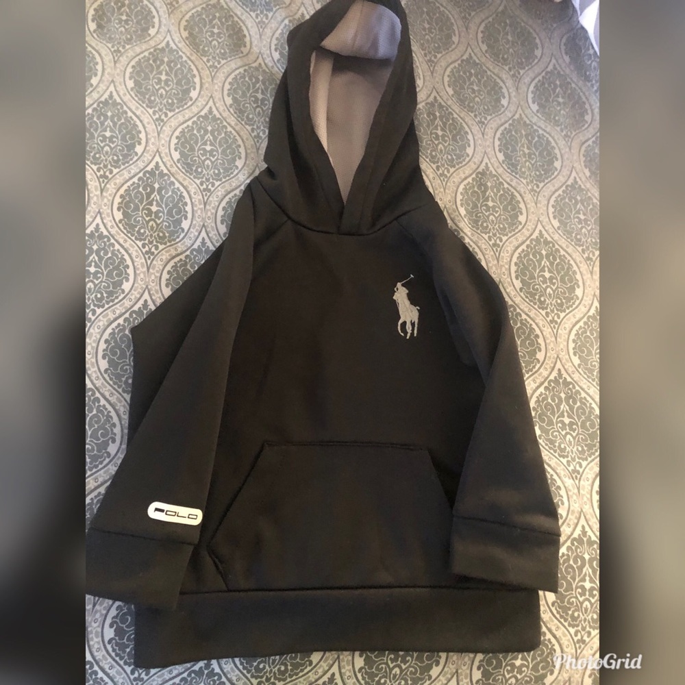 Black polo kids hoodie 3T